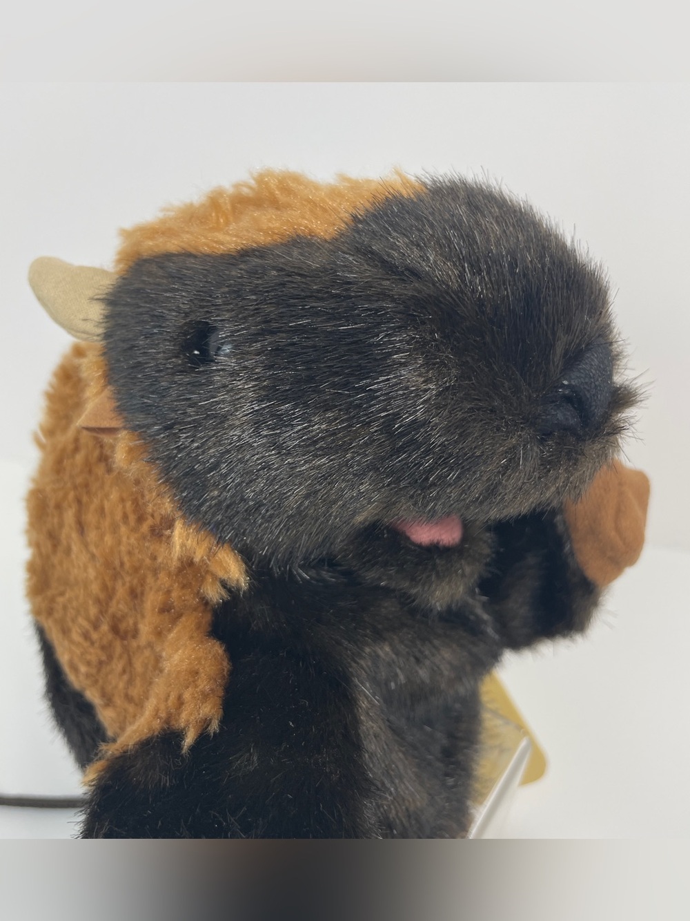 Folkmanis Puppets Small Bison Puppet Plush 9” - Picture 6 of 13
